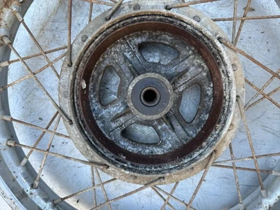 Yamaha RD350 RD 350 250 Rear Wheel OEM genuine Rim Mag Tyre Spoke Original - Image 1 of 4