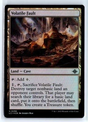 FOIL Volatile Fault The Lost Caverns of Ixalan – MTG Magic the Gathering Card - Image 1 of 4