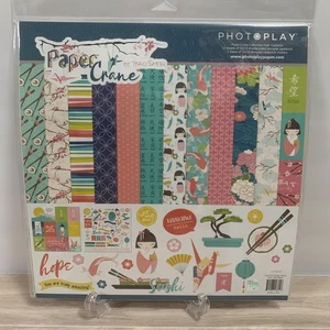 Foto Spiel Papier Kranich asiatisch Papercrafting Scrapbooking Junk Journaling Kit - Bild 1 von 8