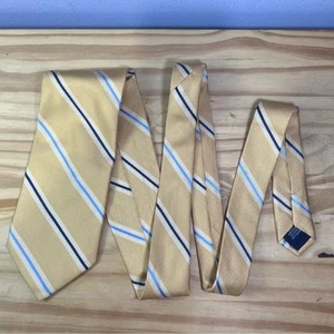 Seidenkrawatte Nautica gelb und blau gestreift - Bild 1 von 7