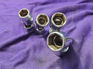 4 Proto Challenger Swivel Sockets 6 Point 1283 3/8" Drive - Picture 1 of 9