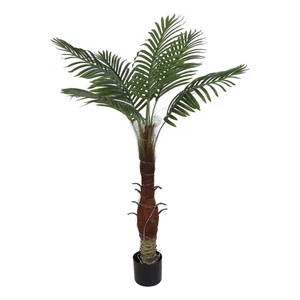 EU Plug 220V Artificial Lighted Palm Tree 100LED Artificial Palm Tree Light CEL - Picture 1 of 12
