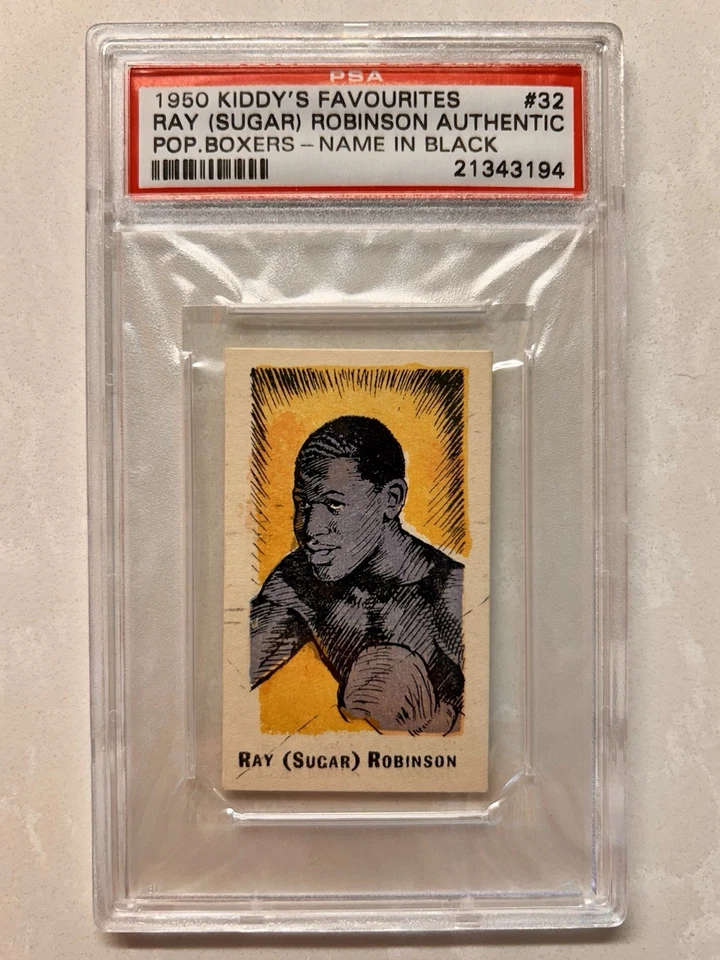 1950 Kiddy's Favourites Popular Boxers Sugar Ray Robinson #32 PSA AUTH 🔥 SHARP! - Image 1 of 2