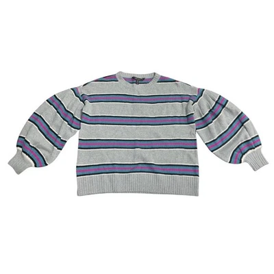 Suéter BCBGMAXAZRIA Cropped Oversized Tamanho Pequeno Mistura de Lã Merino Novo com etiquetas - Imagem 1 de 4