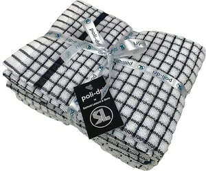 poli-dri New Samuel Lamont Authentic Kitchen Tea Towels (Black, 3 Pack) - Picture 1 of 1