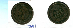 1873 INDIAN HEAD PENNY TYPE COIN FINE 3919T - Picture 1 of 1
