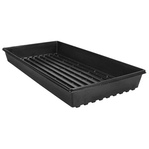 HC Companies Propagation Flat 1020 Tray w/no Holes, Black - Picture 1 of 1