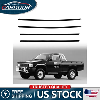 4x Sello de ventana cinturón resistente al clima para Nissan 86-97 para camión Navara carrocería dura D21 Foto 1 de 4