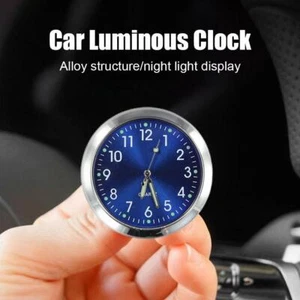 Mini Uhr Auto Quarzuhr elektronische Uhr wasserdicht Auto Armaturenbret& D9 X1S4 - Picture 1 of 26