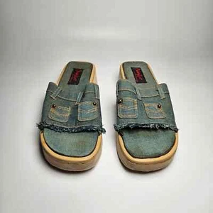 Chieory Sport Women's Denim Jean Slide, Size 7 - Picture 1 of 6