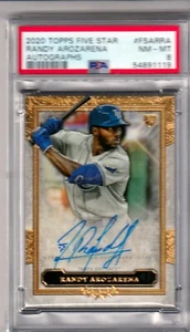 RANDY AROZARENA -- 2020 TOPPS FIVE STAR -- AUTOGRAPHS -- PSA NM-MT 8 - Picture 1 of 1
