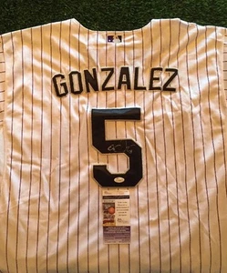 CARLOS GONZALEZ CARGO COLORADO ROCKIES SIGNED Jersey JSA/COA J15930 - Picture 1 of 1