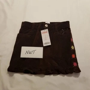 Gymboree girls size 4 Fall Homecoming brown corduroy skirt, New - Picture 1 of 5