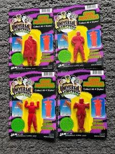 Universal Studios Wolfman Frankenstein Mummy Dracula GROW MONSTERS Red 1991 MOC - Bild 1 von 5