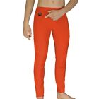Ogrzewane spodnie termoaktywne Glovii, rozmiary S-XL, pomarańcz, bateria, GP1R