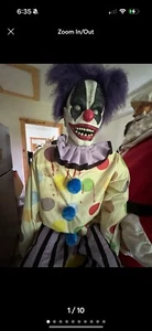 Spirit Halloween 2013 Thrashing Clown Animatronic Prop animated Gemmy Tekky htf - Picture 1 of 10