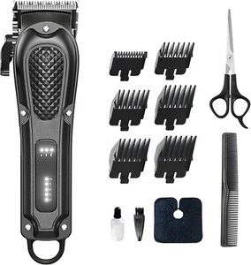 Hair Clippers for Men Professional -Cordless&Corded Barber Clippers Hair Cutting - Picture 1 of 10