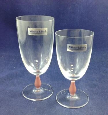 Villeroy and Boch Arezzo Pink Grupo de 1 copa de vino y 1 copa de té helado Foto 1 de 3