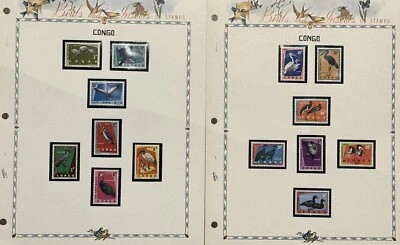 CONGO 1963 Birds MNH Juego de 14 estampillas Scott 429/442 CV$12 Foto 1 de 3