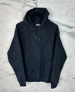 Dior Towel Oblique Hoodie Logo Monogram Navy Blau Größe M - Bild 1 von 24