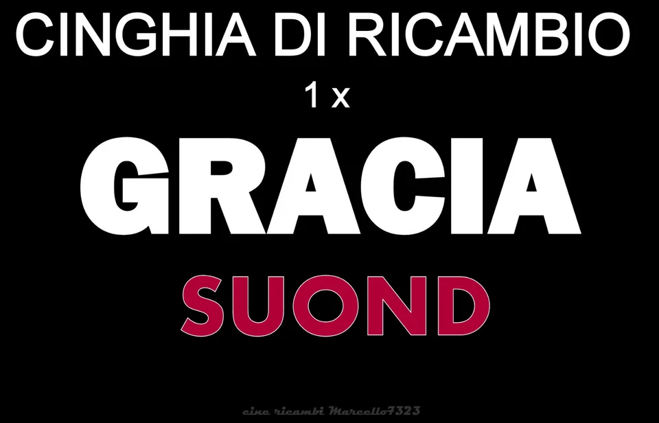 ★CINGHIA DI RICAMBIO MOTORE 1 x PROIETTORE SUPER 8 mm GRACIA SOUND★   - Immagine 1 di 1