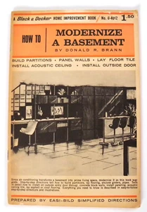 How to Modernize a Basement by Donald R. Brann (1966,Paperback) Black & Decker - Picture 1 of 5