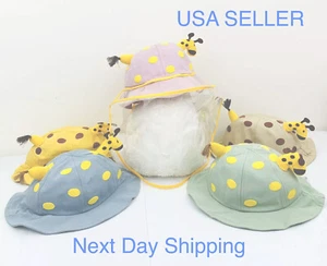 Kids Protective Hat Full Face Shield Fisherman Hat for Children, Safety Cover - Picture 1 of 5