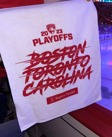 NHL Florida Panthers Stanley Cup Final 2023 Rally Towel Game 4 Cover