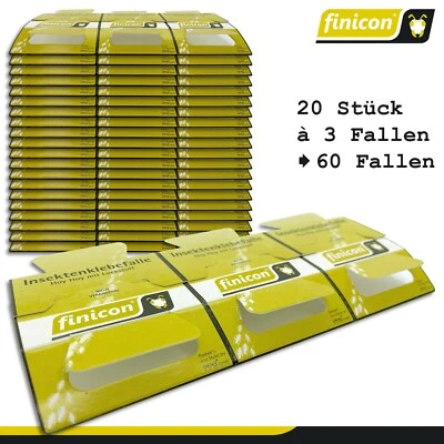 20 x 3 Klebefallen für Insekten Schaben Kakerlaken Heimchen mit Lockstoff Falle - Bild 1 von 4
