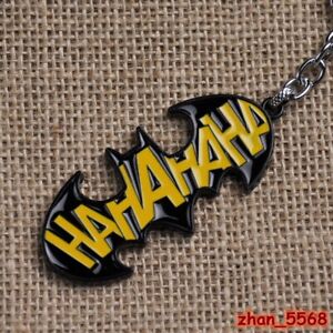DC Comics Superhero Batman HAHAHAHA Logo Alloy Key Chains Keychain Keyring