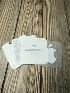 OEM Apple iPhone eSIM Activation Guide & Logo Stickers Set - Picture 1 of 2