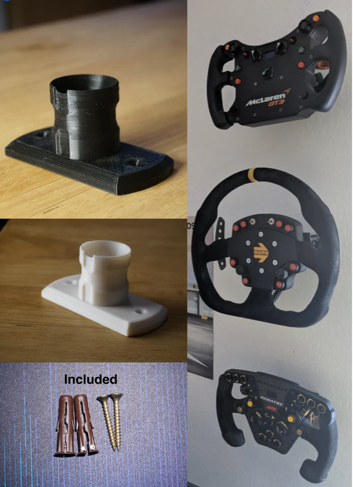 Fanatec QR1 Wall Mount | Steering Wheel Holder | SCREWS Included|Tracked Postage