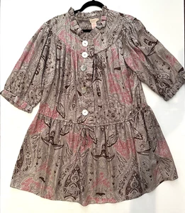 COLLETTE by Collette Dinnigan Women’s Boho Silk Dress Size M Cottage Prairie - Picture 1 of 22