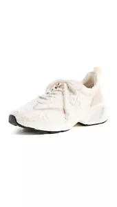 Tory Burch Women's Good Luck Trainers, White/White/White, 9 Medium US - Picture 1 of 5