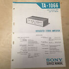 Sony Service Manual for the TA-1066 Amplifier Amp ~ Repair