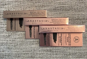 3x ANASTASIA BEVERLY HILLS COSMETICS BROW DEFINER MEDIUM BROWN Travel E5 - Picture 1 of 3
