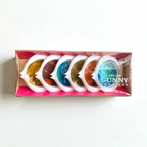 Vintage 60s Ges-Line Sunny Coasters ☀ Mid Century Mod Colorful Fish Set of 6 NOS - Picture 1 of 5