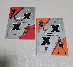 2003-04 MAZO SUPERIOR SPX MATERIALES GANADORES COMBOS RELIQUIA DOBLE LOTE DE 2 CARTAS - Imagen 1 de 2