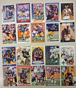 20 Card Lot of Different JIM EVERETT NFL Rams Must for any Collector! FREE S&H! - Picture 1 of 3