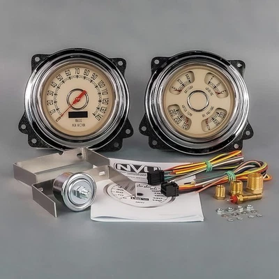 Camión Chevrolet/GMC 1947-53; nuevo velocímetro vintage serie Woodward beige y Foto 1 de 4