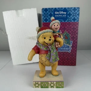 Jim Shore Winnie the Pooh Piglet Christmas Figurine For Ever Friends 4027920 - Picture 1 of 15