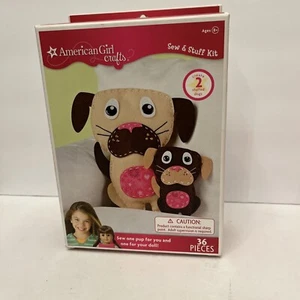 Kit de costura y cosas American Girl Crafts hágalo usted mismo 2 perros de peluche 8+ regalo de Navidad - Imagen 1 de 6