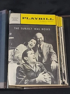 Play Bills Vtg Theater Playbill Collection in 3" Binder Plays 1960's Ads - Image 1 of 4