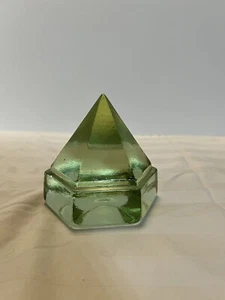 Ship Deck Glass Prism Light Green Pyramid Maritime Nautical 5" x 4.5 Vintage - Picture 1 of 4