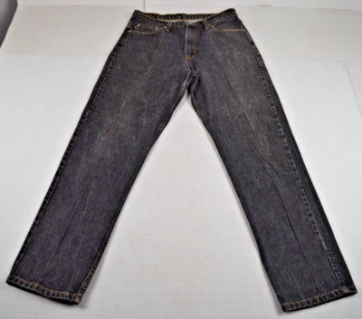 Vintage Jeans Polo Jeans Company Ralph Lauren 32 x 32 90s Charcoal Straight Leg - Image 1 of 4