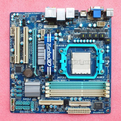 Gigabyte GA-880GM-UD2H Motherboard AMD 880G socket AM3 DDR3 - Image 1 of 4