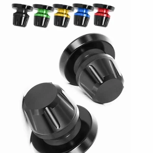 Black L-Sonic 10MM Swingarm Stand Spools For ZRX1200R 01-04 05 06 07 08 09 -MC - Picture 1 of 5