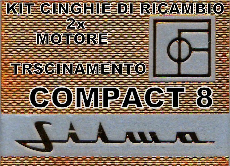 ★KIT CINGHIE DI RICAMBIO 2 x PROIETTORE STANDARD 8 mm SILMA COMPACT 8★ - Immagine 1 di 1