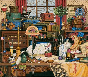 Cross Stitch Kit ~ Gold Collection Charles Wysocki Maggie the Messmaker #3884 - Picture 1 of 1