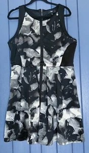 Abito Mossimo nero grigio senza maniche aderente e svasato taglia XL Goth Core Dark Romance - Foto 1 di 5